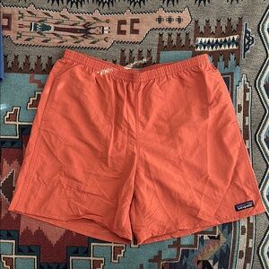 Patagonia men’s Baggies- coral peach